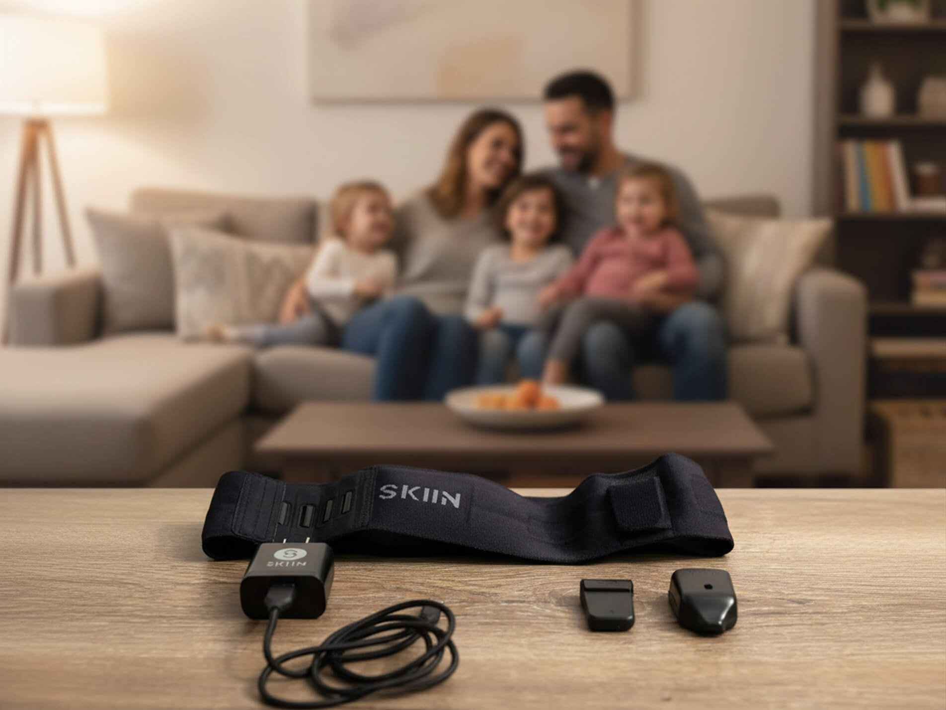 SKIIN cardiac monitoring kit with all components